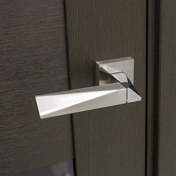 Ручка Fuaro (Фуаро) раздельная DIAMOND DM/HD SN/CP-3 матовый никель/хром - фото 81973