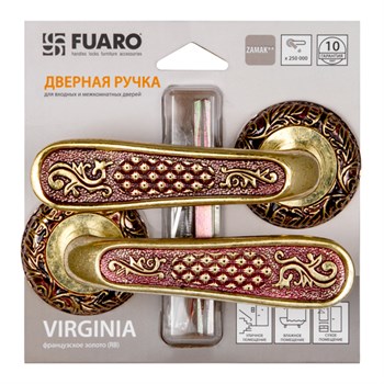 Ручка Fuaro (Фуаро) раздельная VIRGINIA SM/HD RB-10 французское золото - фото 81982