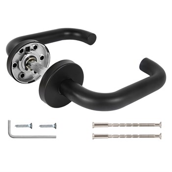 Ручка Fuaro (Фуаро) раздельная R.DSS201-0203/19 (DSS-0203/19) INOX 201 black - фото 82178