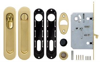 Набор Armadillo (Армадилло) для раздвижных дверей SH.LD152.KIT011-BK (SH011-BK) SG-1 матовое золото - фото 82776