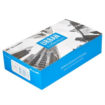 Защелка Armadillo (Армадилло) с ручками для раздвижных дверей SH.URB153.KIT011-BK (SH011 URB) BPVD-77 вороненый никель - фото 82877