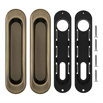 Ручка Punto (Пунто) для раздвижных дверей SH.SL152.010 (Soft LINE SL-010) АВ бронза - фото 82900