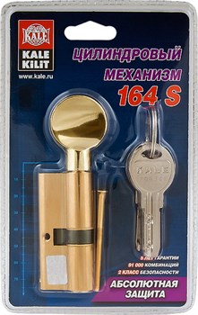 Цилиндровый механизм Kale kilit (Кале килит) с вертушкой 164 SM/70 (30+10+30) mm упк.БЛИСТЕР латунь 5 кл. - фото 83263 Цилиндровый механизм Kale kilit (Кале килит) с вертушкой 164 SM/70 (30+10+30) mm упк.БЛИСТЕР латунь 5 кл. - фото 83263