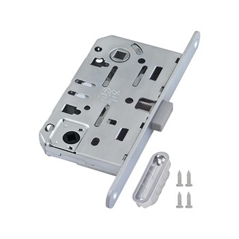 B06102.50.34.567 AGB (АГБ) Защелка врезная WC (мат. хр.) с отв. пл. B02402.05.34 MEDIANA POLARIS - фото 84302