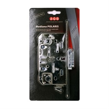 B06102.50.06.567 AGB (АГБ) Защелка врезная WC (никель) с отв. пл. B02402.05.06 MEDIANA POLARIS - фото 84305