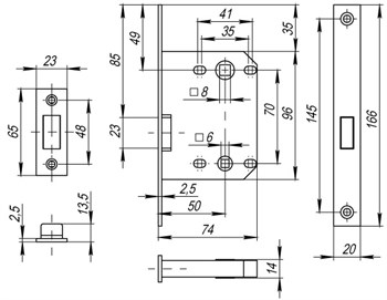 Защелка Fuaro (Фуаро) врезная MAGNET M72-50 CP хром - фото 84479 Защелка Fuaro (Фуаро) врезная MAGNET M72-50 CP хром - фото 84479