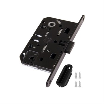 B06102.50.93.567 AGB (АГБ) Защелка врезная WC (черный) с отв. пл. B02402.05.93 MEDIANA POLARIS - фото 84512