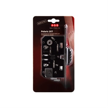 B06102.50.93.567 AGB (АГБ) Защелка врезная WC (черный) с отв. пл. B02402.05.93 MEDIANA POLARIS - фото 84513