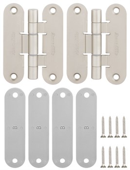 Петля Armadillo (Армадилло) универсальная OPTIMUM SN Мат. никель - фото 85892