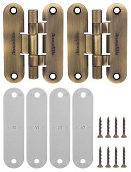 Петля Armadillo (Армадилло) универсальная OPTIMUM AB Бронза - фото 85896