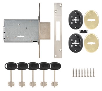 Замок Mottura (Моттура) врезной сувальдный 40.701.60 (с отв. планкой, без накладок) - фото 86240