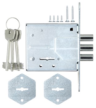 Замок Sam (Сам) врезной сувальдный ЗВ8-4С/1 (без отв. планки), 3 кл. /76601/ - фото 86302