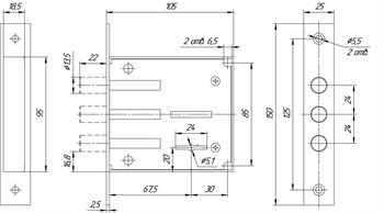 Замок Mettem (Меттэм) врезной сувальдный ЗВ8 802.0.0-14, 3 кл. - фото 86381