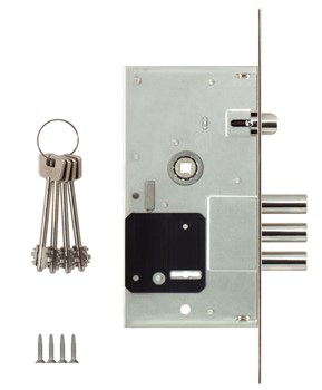 Замок Kale kilit (Кале килит) врезной сувальдный с защёлкой 252/RL (тех. комплектация), 4 кл. - фото 86426