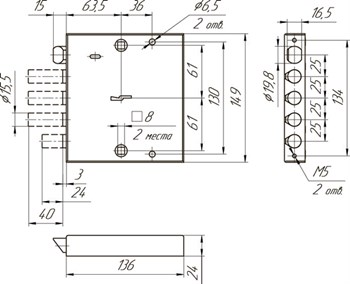 Замок Mettem (Меттэм) врезной сувальдный с защёлкой ЗВ9 154.0.0 (без лицевой планки), 5 кл. - фото 86480