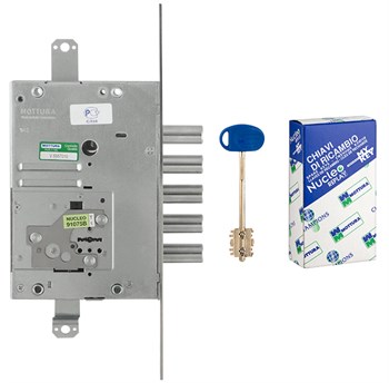 Замок Mottura (Моттура) врезной сувальдный 52.J525M-D MyKey (правый), ключ 40 мм, без накл. - фото 86572