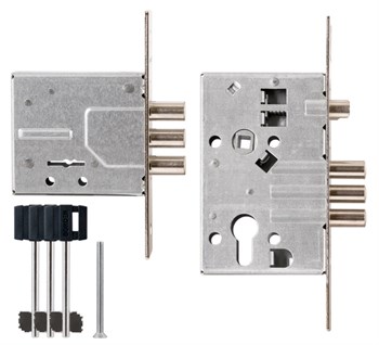 Комплект Border (Бордер) врезных замков BORDER Standart с ригелем 12 мм (ЗВ8-8У, ЗВ4-3/55), 3 кл. /76314+78931/ - фото 86646