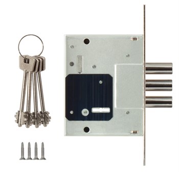 Замок Kale kilit (Кале килит) врезной сувальдный 257/L (тех. комплектация), 4 кл. (кл. 60 мм) - фото 86766