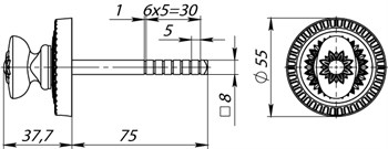 Ручка Armadillo (Армадилло) поворотная BKW8.R.CL55 (BKW8/CL) AS-9 античное серебро - фото 87070 Ручка Armadillo (Армадилло) поворотная BKW8.R.CL55 (BKW8/CL) AS-9 античное серебро - фото 87070