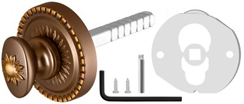 Ручка Armadillo (Армадилло) поворотная BKW8.R.CL55 (BKW8/CL) BB-17 коричневая бронза - фото 87084