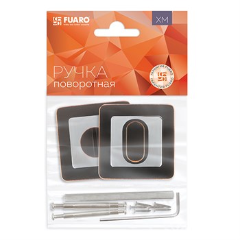 Ручка Fuaro (Фуаро) поворотная BK6.K.XM52 (BK6 XM) ABL/CP-18 темная медь - фото 87126