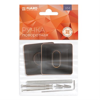 Ручка Fuaro (Фуаро) поворотная BK6.K.XM52 (BK6 XM) ABL-28 темная медь - фото 87219