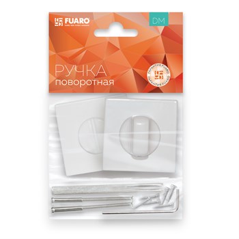 Ручка Fuaro (Фуаро) поворотная BK6.K.DM51 (BK6 DM) WH-19 белый - фото 87365