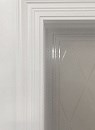 Дверь межкомнатная Престиж 1/2 эмаль белая остекленная - фото 95111