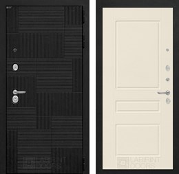 Входная дверь PAZL 03 - Крем софт