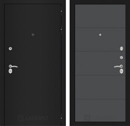 Входная дверь CLASSIC шагрень черная 13 - Графит софт