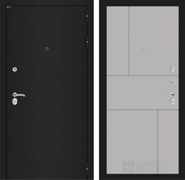 Входная дверь CLASSIC шагрень черная 21 - Грей софт