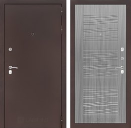 Входная дверь CLASSIC антик медный 06 - Сандал серый