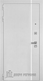 Дверь входная Президент Лайн Белый, цвет белый матовый + белый пластик, панель - lana (лана) цвет белый снег soft