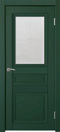 Дверь межкомнатная Деканто (Decanto) 3 зеленый бархат