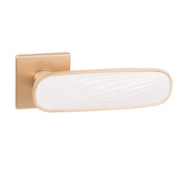 Ручка Punto (Пунто) раздельная K.EST.Q52.SHADE SSG/WH-39 сатинированное золото/белый