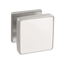 Ручка Punto (Пунто) раздельная K.EST.Q52.GIPNOZ SSC/WH-16 сатинированный хром/белый