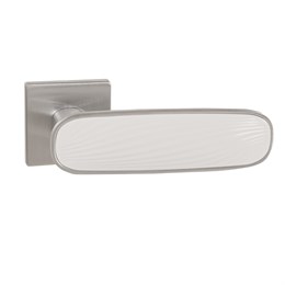 Ручка Punto (Пунто) раздельная K.EST.Q52.SHADE SSC/WH-16 сатинированный хром/белый