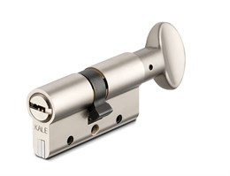 Цилиндровый механизм Kale kilit (Кале килит) с вертушкой 164 DBM-E/80 (35+10+35) mm никель 5 кл.