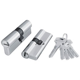 Цилиндровый Fuaro (Фуаро) механизм (200 ZA/90) 2000ZAKey90(40+10+40) CP хром 5Key