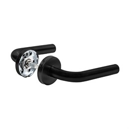 Ручка Fuaro (Фуаро) раздельная R.DSS201-0201/19 (DSS-0201/19) INOX 201 BL-24 черный