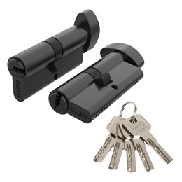Цилиндровый Punto (Пунто) механизм Z3002Knob90(35+10+45) с вертушкой BL черный