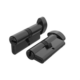 Цилиндровый Punto (Пунто) механизм Z3002Knob80(40+10+30) с вертушкой BL черный