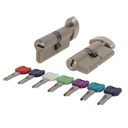 Цилиндровый Punto (Пунто) механизм MaxPro7002Knob90mm(40+10+40) SN никель 7key с вертушкой