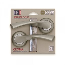 Ручка Punto (Пунто) раздельная CRONA TL/HD SN/CP-3 матовый никель/хром