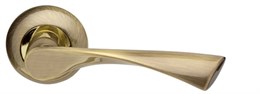 Ручка Armadillo (Армадилло) раздельная Corona LD23-1AB/GP-7 бронза/золото