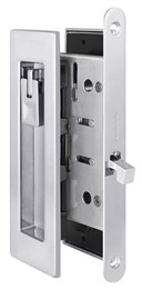 Защелка Armadillo (Армадилло) с ручками для раздвижных дверей SH.URB153.KIT011-BK (SH011 URB) СP-8 хром