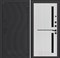 Входная дверь VOLCANO 02 - Сандал белый, стекло черное - фото 102201