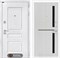 Входная дверь VERSAL 02 - Сандал белый, стекло черное - фото 103036