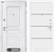 Входная дверь VERSAL 25 - Белый софт, черный молдинг - фото 103037