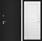 Входная дверь CLASSIC шагрень черная 03 - Белый софт - фото 103580